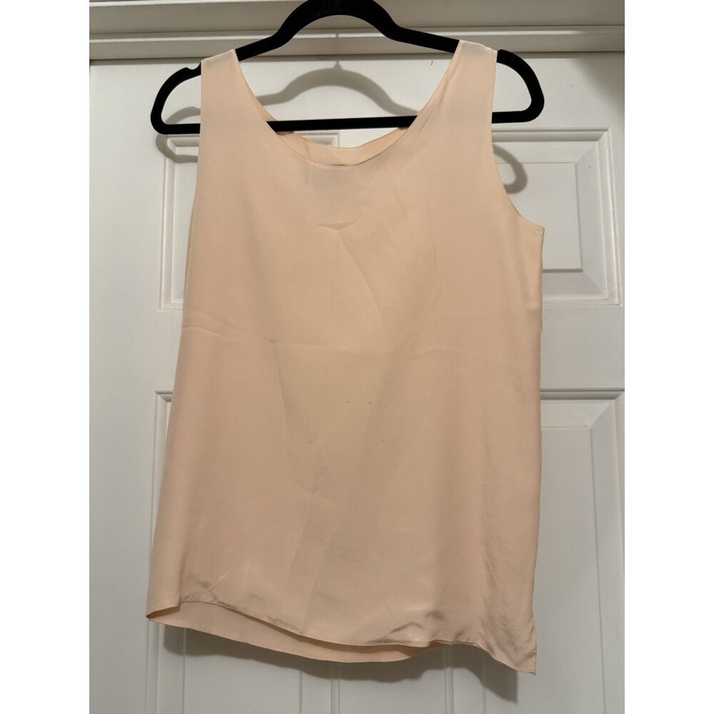 Spenser Jeremy 100% Silk Soft Pink Sleeveless Tank Top S Minimalist Elegant